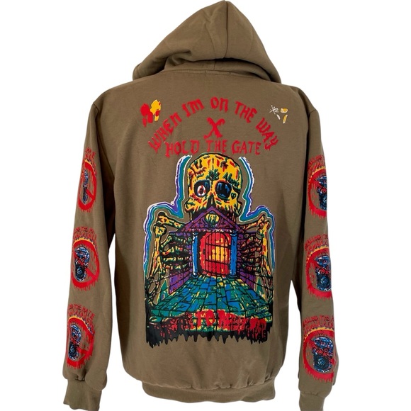 hbat “It’s a lonely place” goth skull hoodie size XXL - Picture 2 of 5